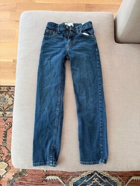 Wrangler boys size 10 Slim Straight Jeans in Dark Blue Denim